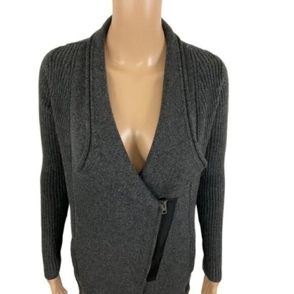 Athleta Thermolite Merino Wool Sentinel Sweater Coat gray size Small - Picture 2 of 10